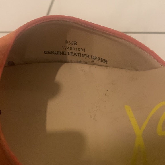 KATE & MEL Espadrilles. Genuine leather (upper) Size: 8.5. Colour: salmon - Picture 4 of 4